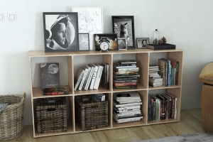 Rubik's cubic storage shelf