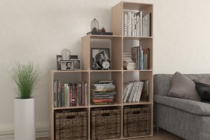 Rubik's cubic storage shelf