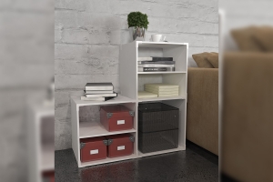 Rubik's cubic storage shelf